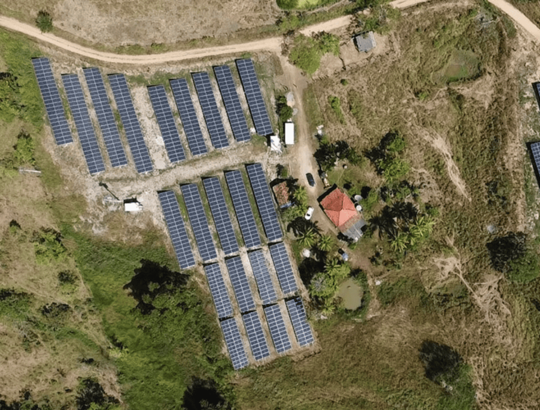 Construção de usina solar